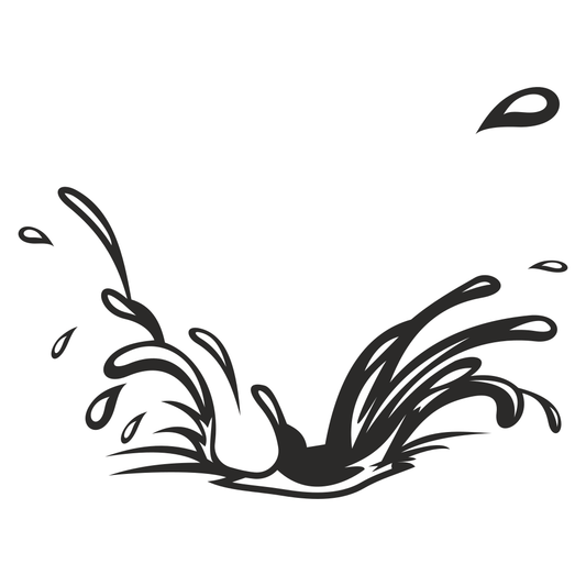 Dynamic water splash design for creative projects