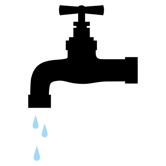 Creative vector design of a water tap faucet for crafting