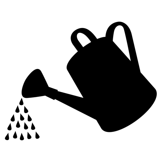 Creative watering can silhouette design for crafting projects