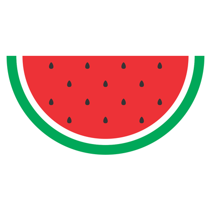 Colorful watermelon slice design for crafting projects