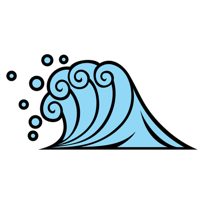Creative wave design suitable for cutting machines