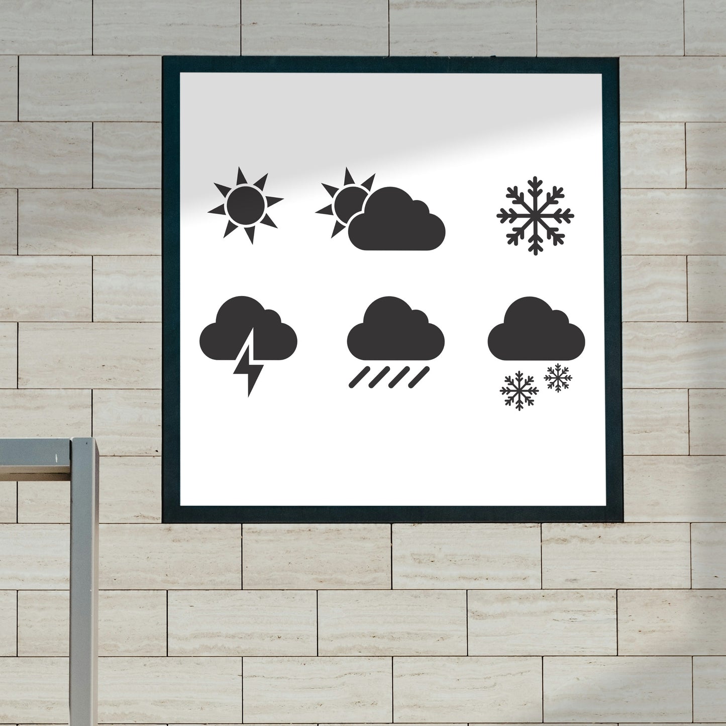 Creative vector weather icons for cutting machines and crafts