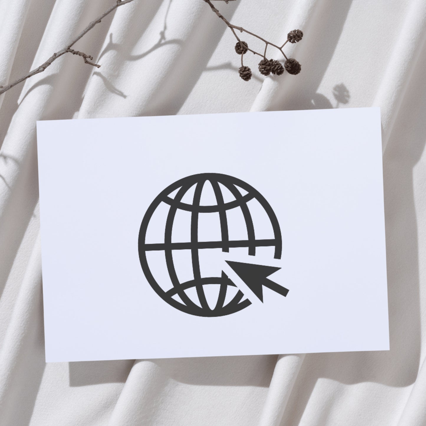 Explore global connections with a stylish web icon for designs