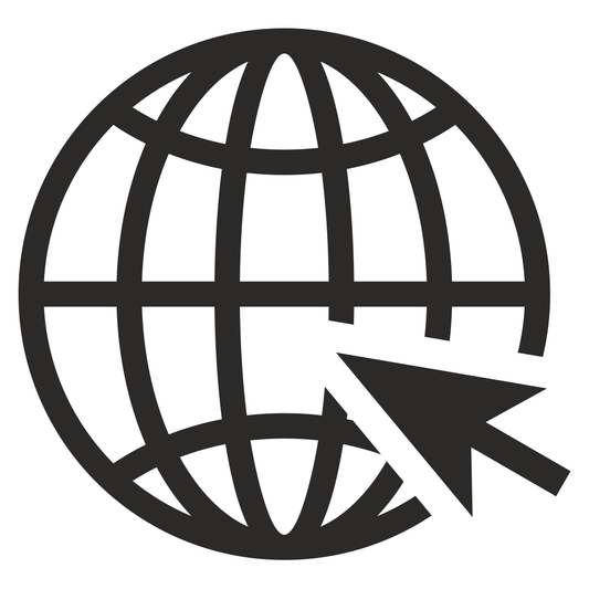 Explore global connections with a stylish web icon for designs
