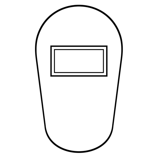 Black and white welding mask vector design for creative projects