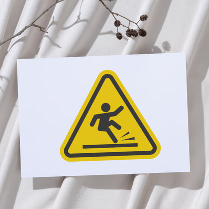 Safety alert for slippery surfaces in public areas