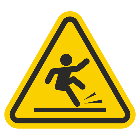 Safety alert for slippery surfaces in public areas