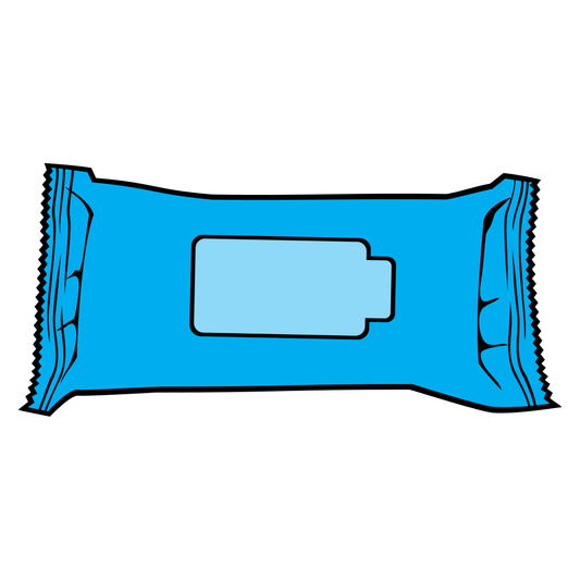 Creative wet wipes vector design for crafting projects