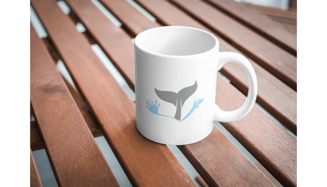 Creative whale tail design for cutting machines and crafts