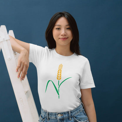 Creative wheat graphic design for cutting machines