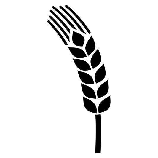 Elegant wheat vector design for cutting machines and crafts