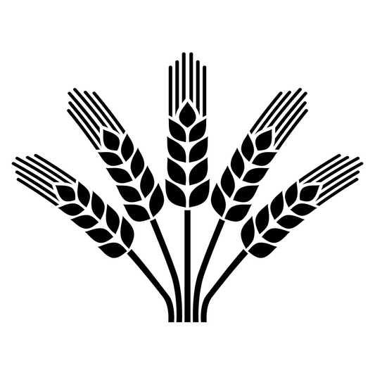 Elegant vector design of a wheat ear for cutting machines