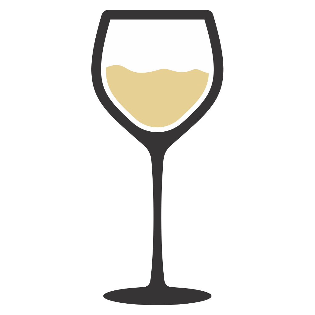 Delightful vector design of a white wine glass for crafting