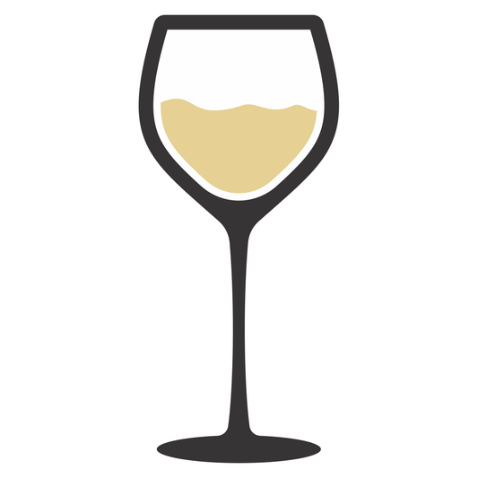 Delightful vector design of a white wine glass for crafting