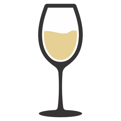 Vector white wine glass design for creative cutting projects