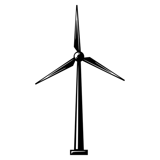 Creative wind turbine vector for crafting enthusiasts