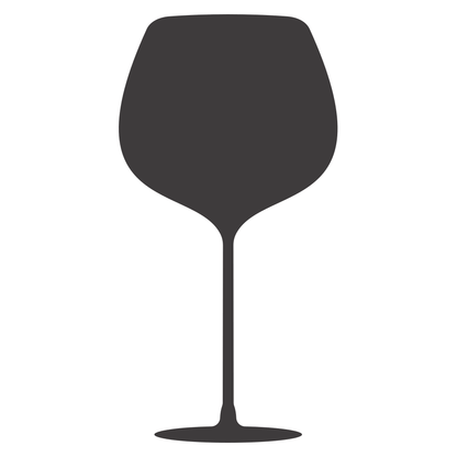 Elegant silhouette of wine glass for cutting machines