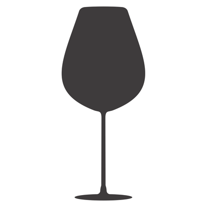 Elegant wine glass silhouette perfect for cutting machines