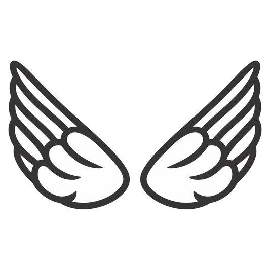Elegant wing design for creative cutting projects