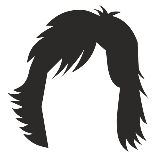 Creative vector file of a stylish layered haircut for crafting