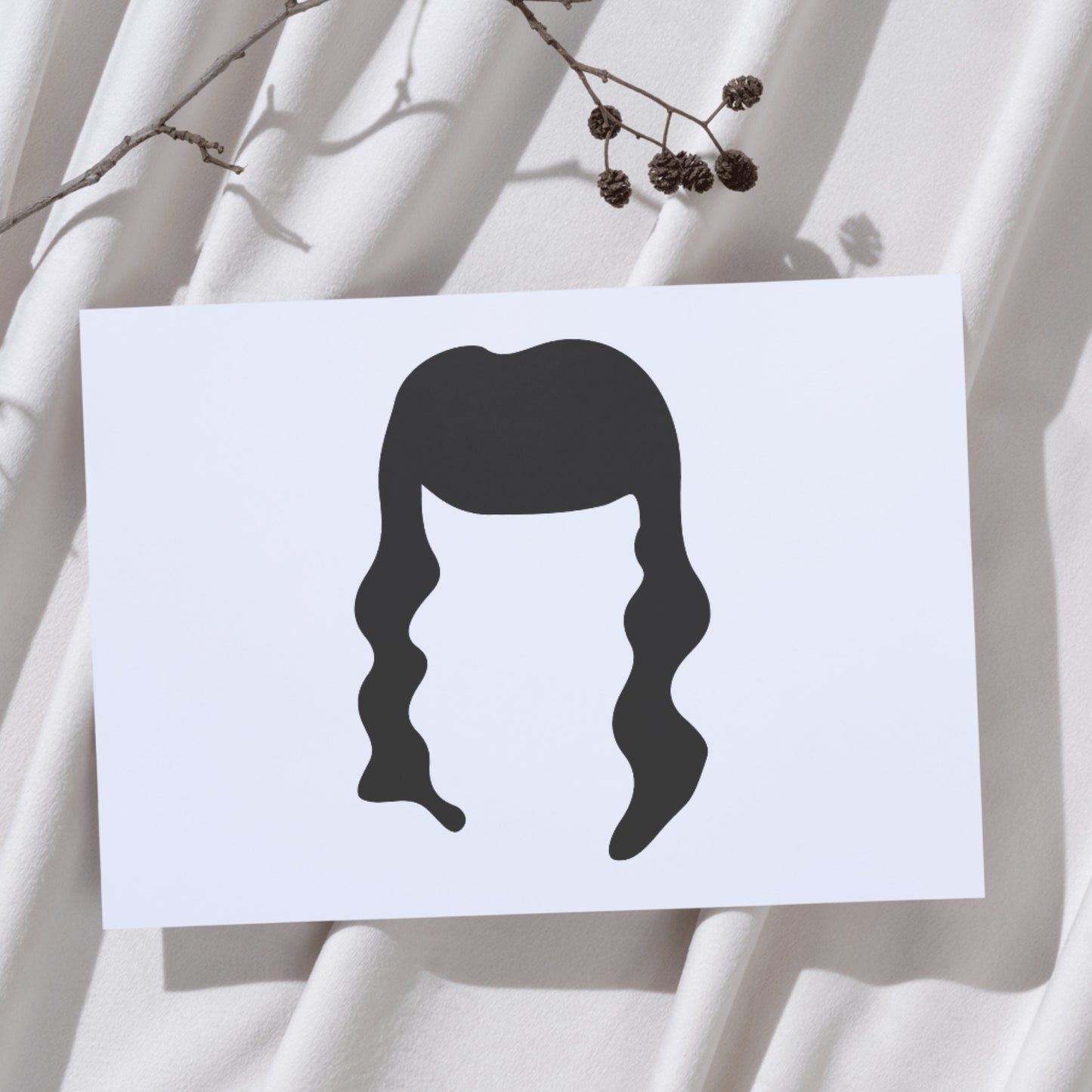 Stylish woman hairstyle silhouette for cutting machine design