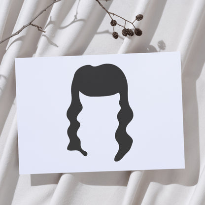 Stylish woman hairstyle silhouette for cutting machine design
