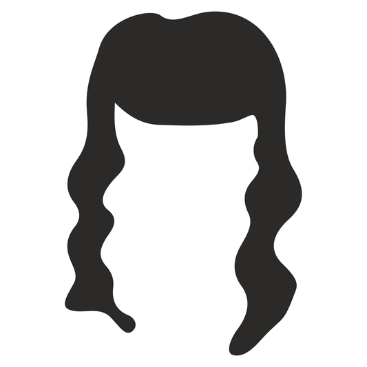 Stylish woman hairstyle silhouette for cutting machine design