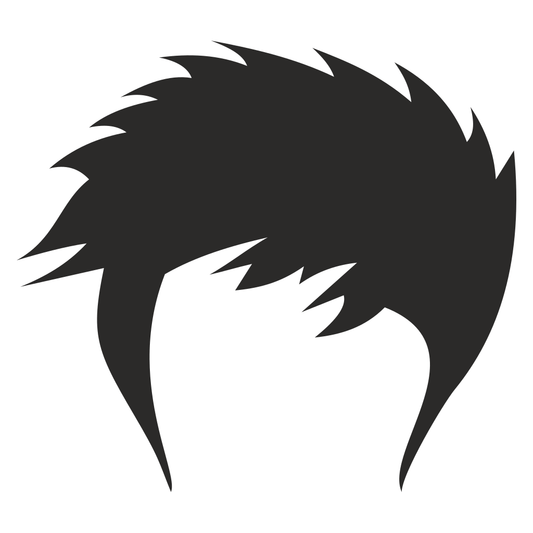 Stylish woman hairstyle silhouette for creative projects
