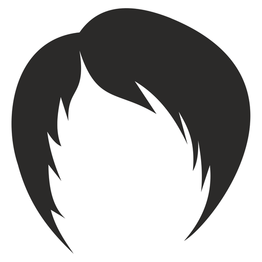 Elegant woman hairstyle vector design for cutting machines