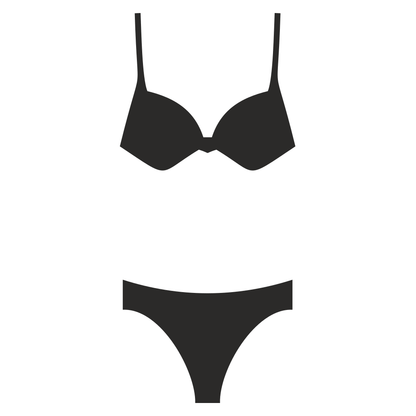 Elegant vector design for fashionable woman underwear cutouts