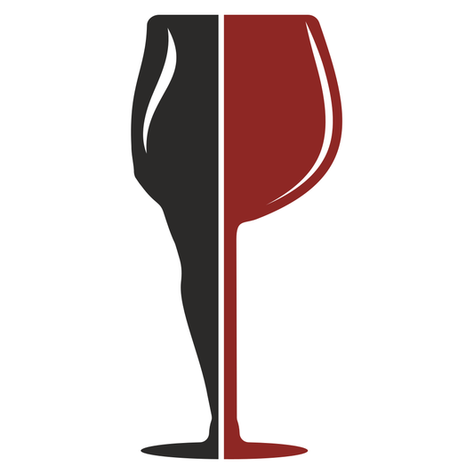 Stylish vector design of a woman enjoying wine in a glass