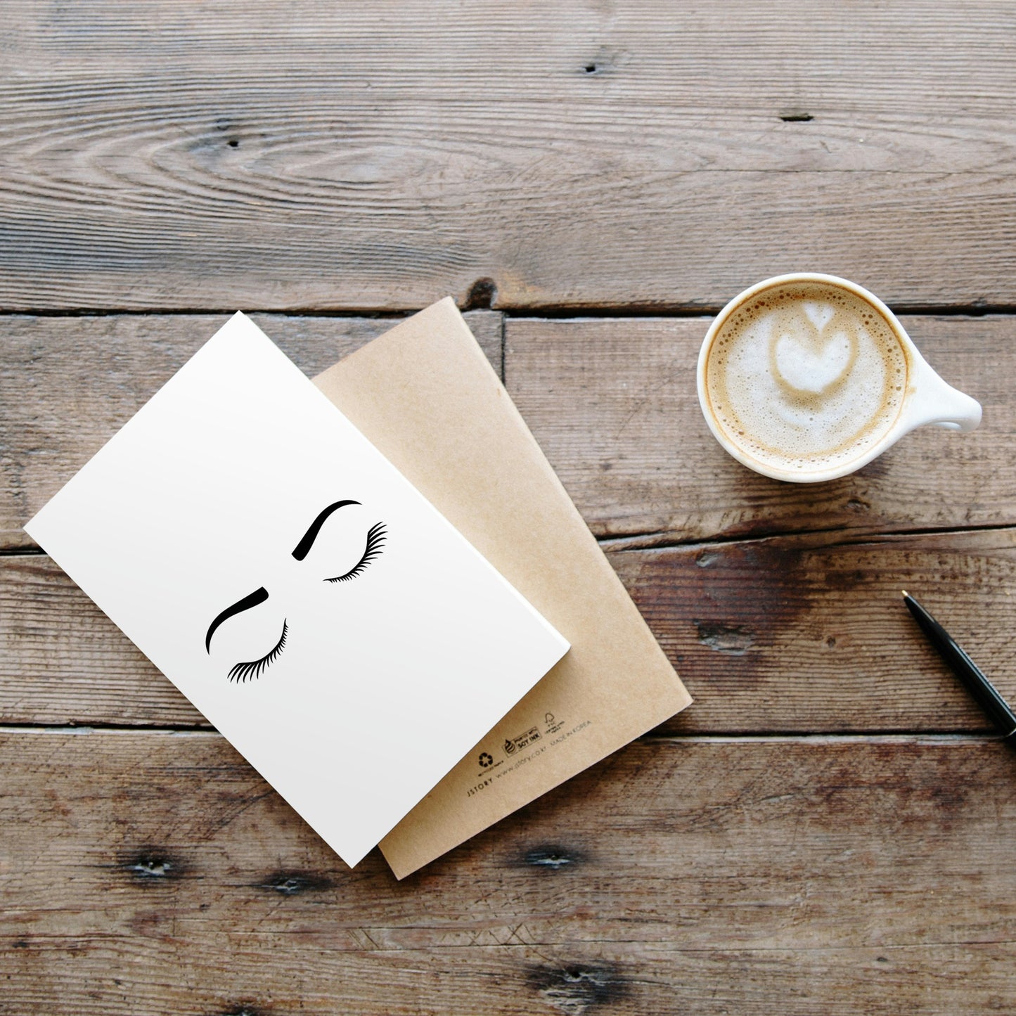 Elegant vector design of women's eyelashes and eyebrows