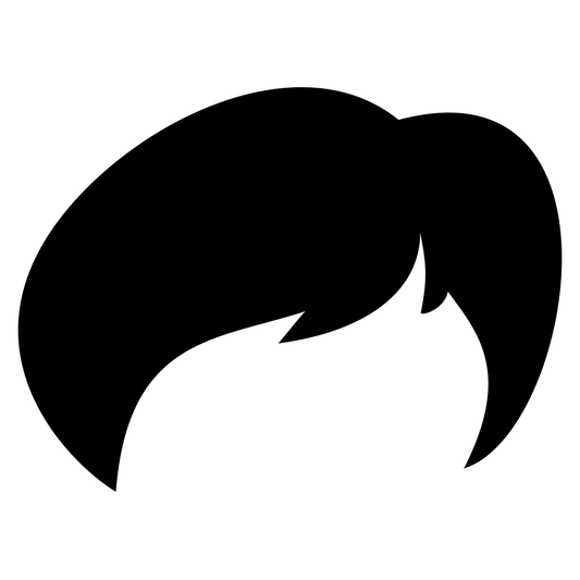 Stylish women hairstyle vector design for cutting machines