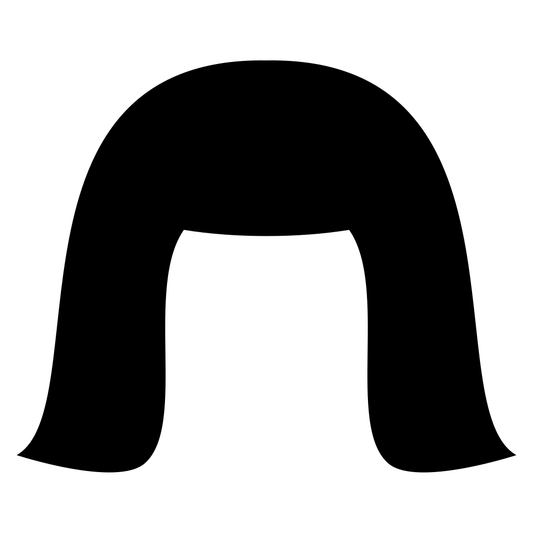 Stylish vector silhouette of a modern women's hairstyle