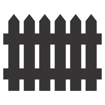 Creative vector svg design for a charming fence silhouette