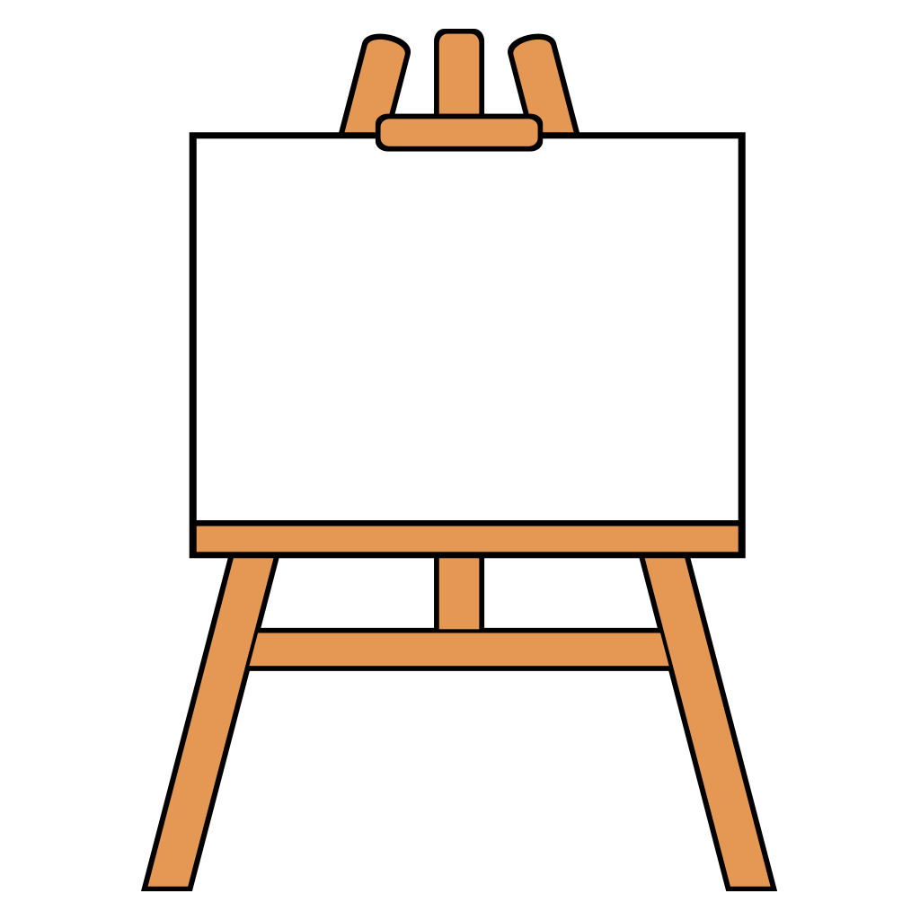Creative wooden easel design for crafting and art projects