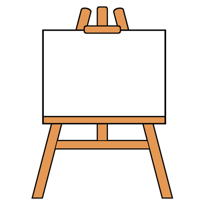 Creative wooden easel design for crafting and art projects