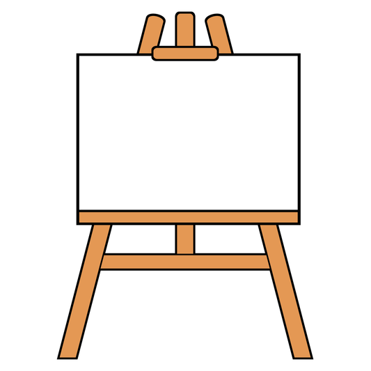 Creative wooden easel design for crafting and art projects