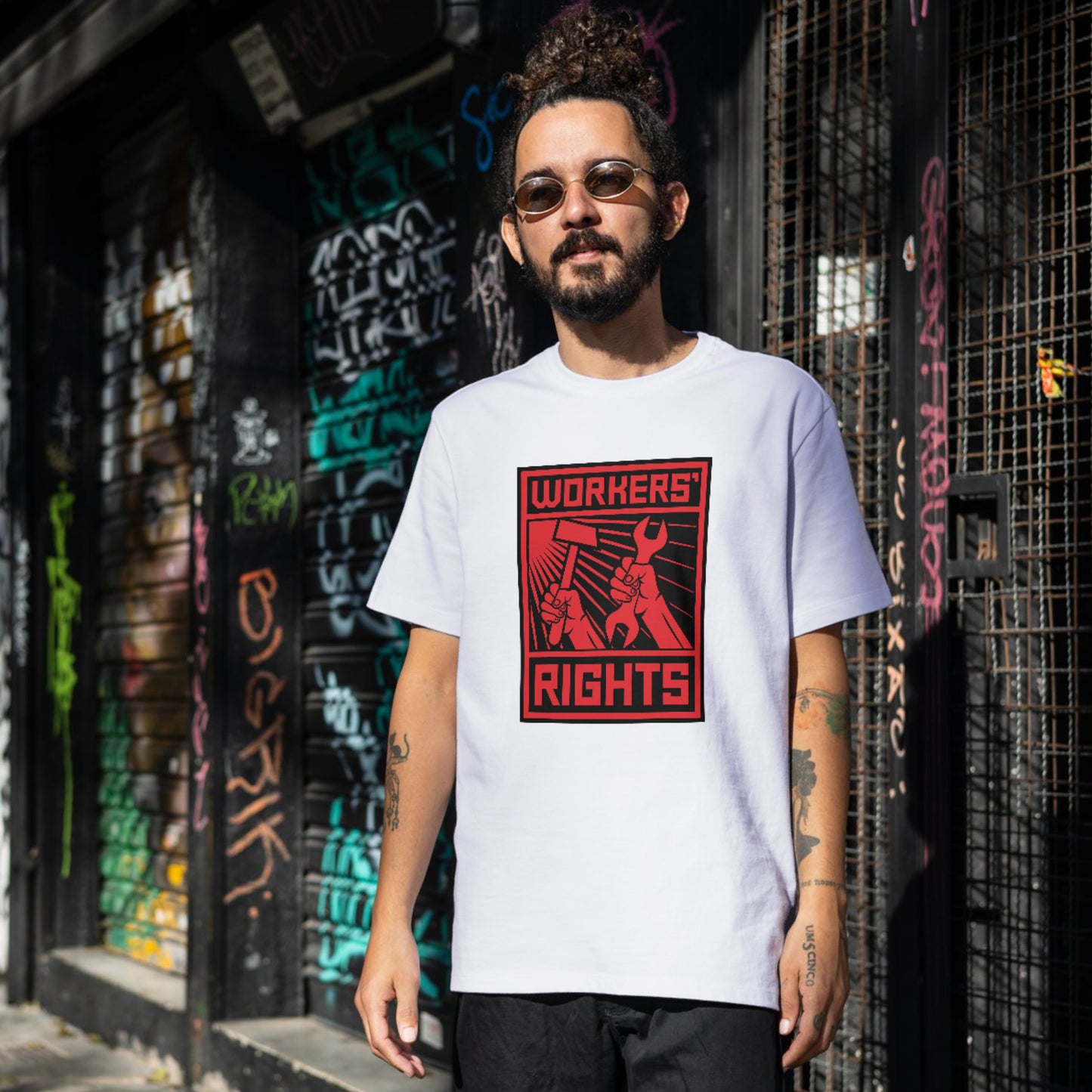 Workers rights poster design for inspiring activism