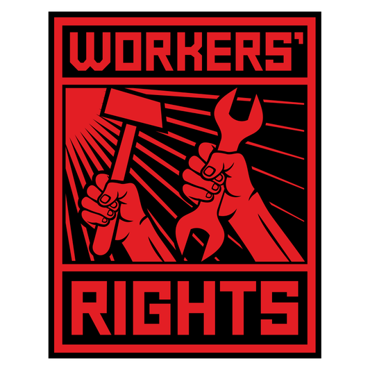 Workers rights poster design for inspiring activism