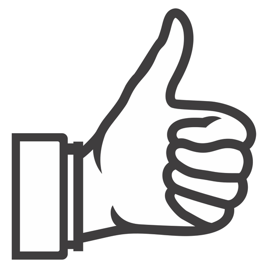 Creative thumbs up vector design for cutting machines