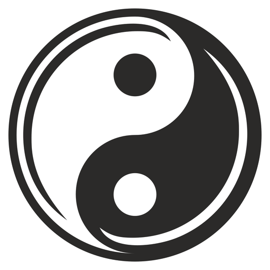 Explore the elegance of a yin yang icon for cutting machines