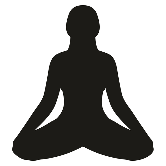 Yoga silhouette for creative crafting projects