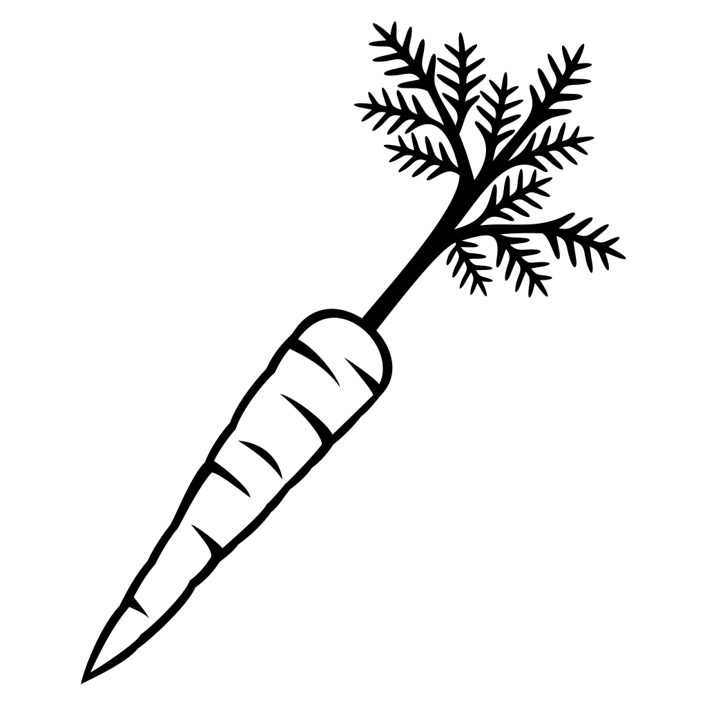 Carrot vector design for creative cutting machines