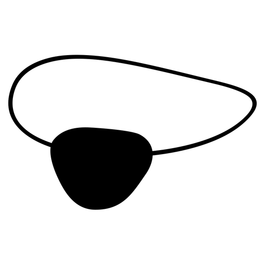 Chic vector eye patch design for crafting lovers
