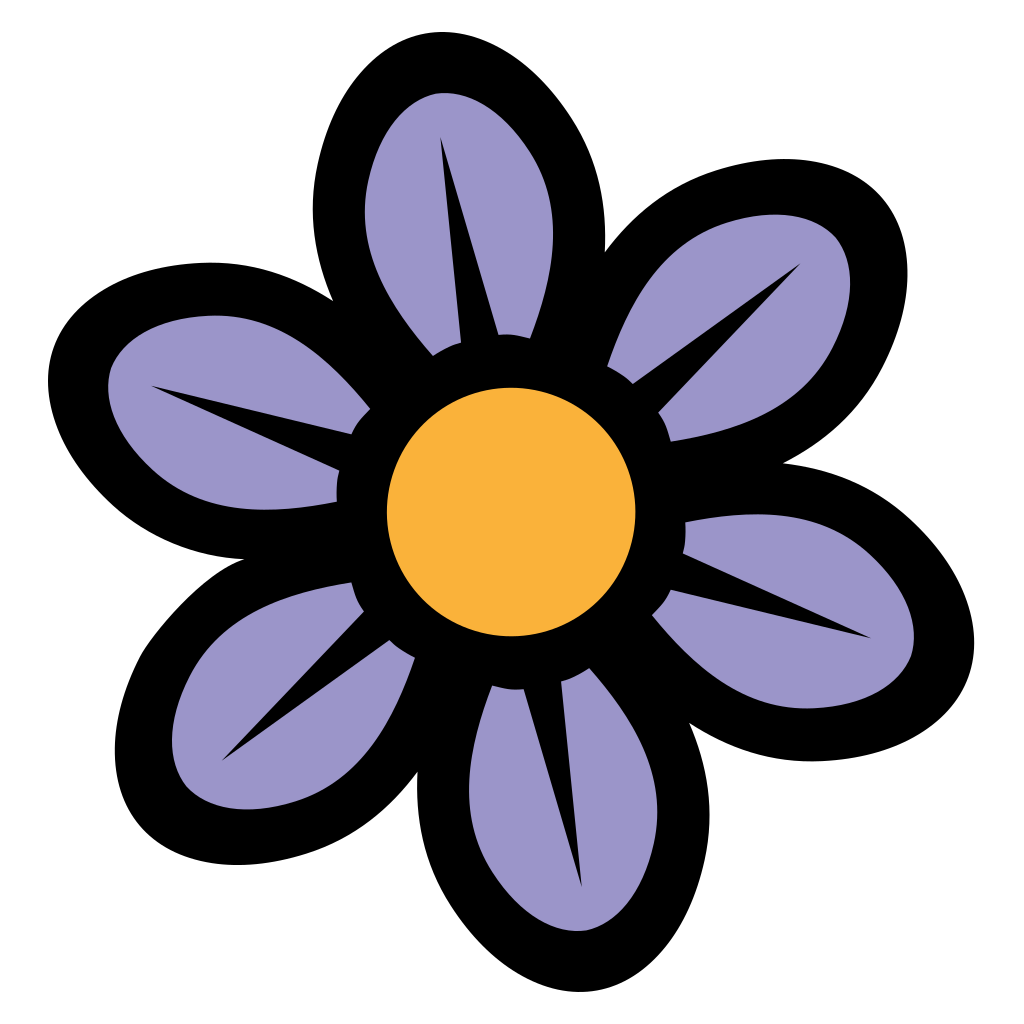 Creative purple flower design for cutting machine projects