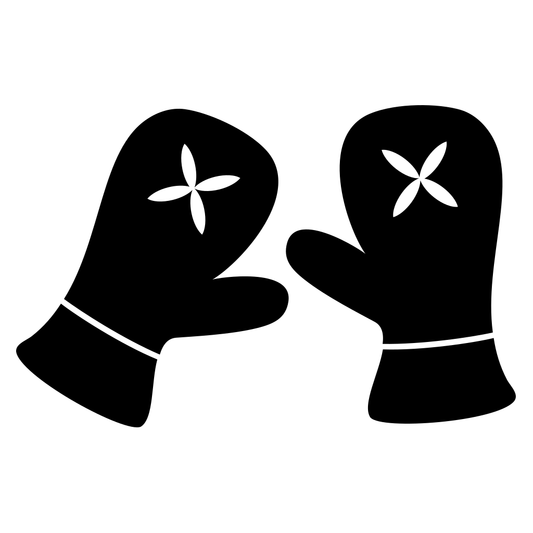 Creative vector svg gloves design for cutting machine projects