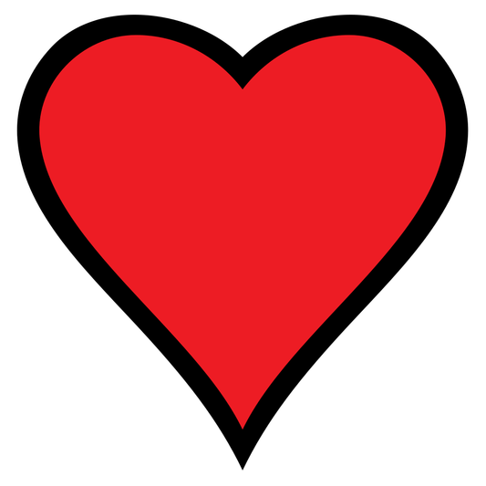 Creative red heart design for cutting machine projects