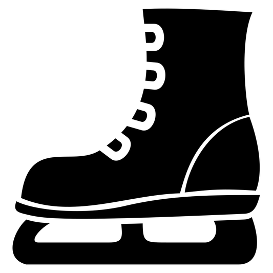 Creative ice skate design for cutting machine projects