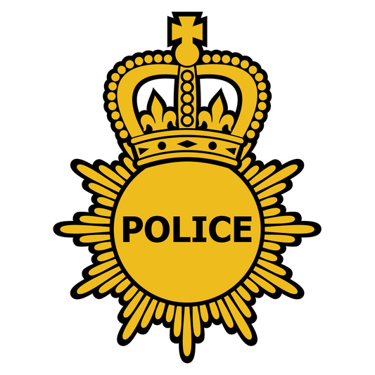 Creative police badge design for cutting machines